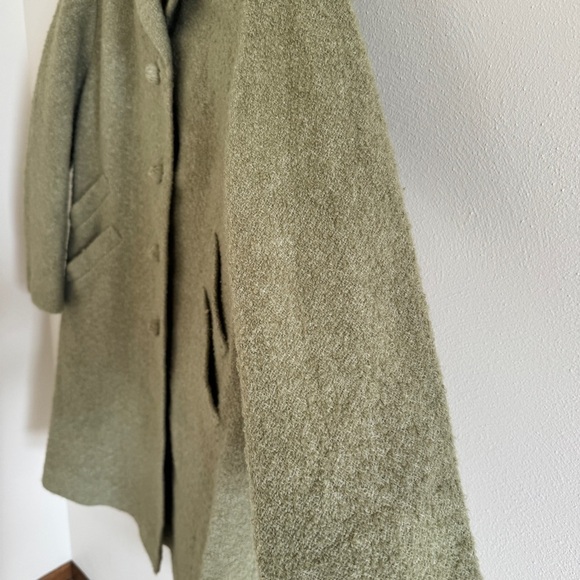 Vintage 1960s Mint Sage Green Coat - Picture 8 of 16